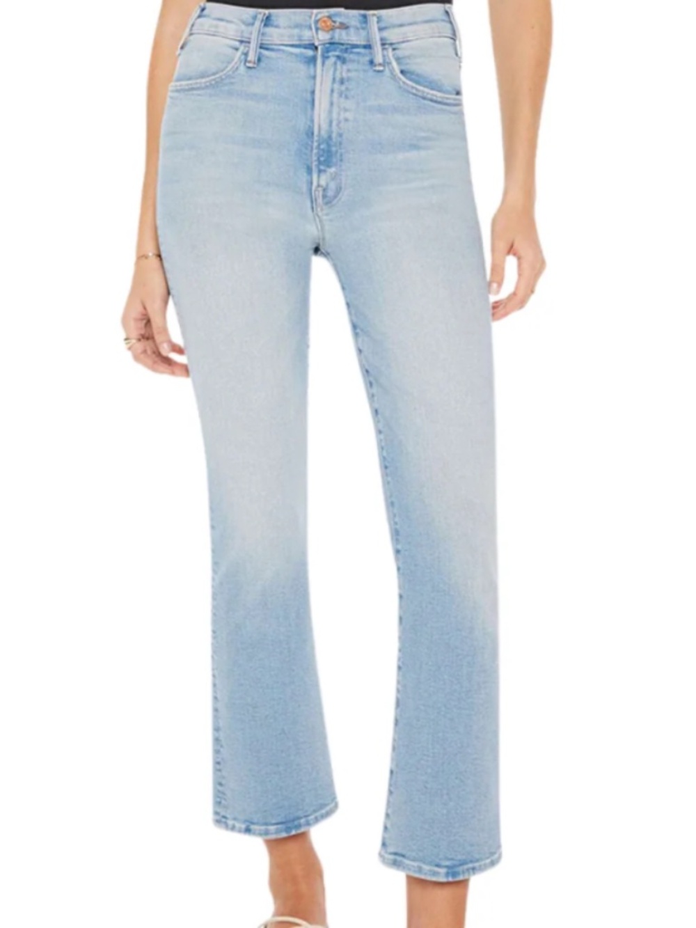 MOTHER Denim Jeans Hustler Ankle California Cruising 23 Stretch Denim Flare